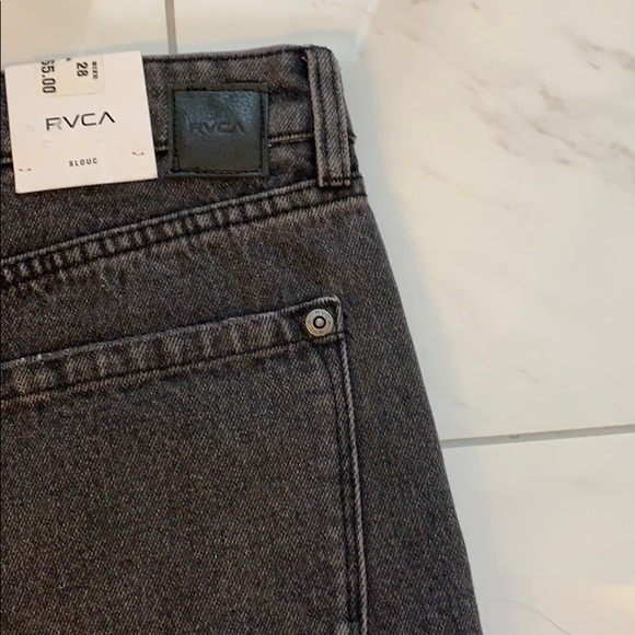 NWT RVCA boyfriend black cutoffs - Picture 8 of 8